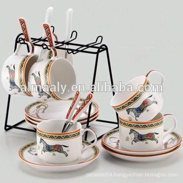 ceramic gold plated coffee set tea set